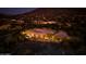 Night aerial view of home and neighborhood at 36050 N Summit Dr, Cave Creek, AZ 85331