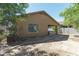 Backyard view with a hot tub and AC unit at 46166 W Sheridan Rd, Maricopa, AZ 85139