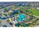 Aerial view of community pool and clubhouse at 5015 S Quantum Way, Mesa, AZ 85212