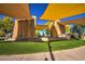 Modern outdoor stage with shade structures at 5015 S Quantum Way, Mesa, AZ 85212