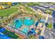 Relaxing community pool area with multiple pools and a spa at 5015 S Quantum Way, Mesa, AZ 85212