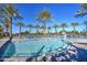 Relaxing spa with ample seating and palm trees at 5015 S Quantum Way, Mesa, AZ 85212