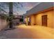 Charming patio area with outdoor seating and string lights at 5028 N Scottsdale Rd, Paradise Valley, AZ 85253