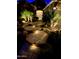 Entryway with stone steps and landscape lighting at 5500 N Globe Dr, Eloy, AZ 85131