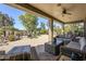 Spacious covered patio with comfortable seating at 5500 N Globe Dr, Eloy, AZ 85131