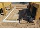 Aerial view of the pool area during the construction phase at 6702 E Cholla St, Scottsdale, AZ 85254