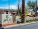 Agave Village entrance sign with landscaping at 7807 E Main St # B-15, Mesa, AZ 85207