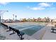 Shuffleboard courts with benches and shade structures at 7807 E Main St # B-15, Mesa, AZ 85207