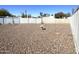 Gravel backyard with a bird feeder at 106 S 72Nd Way, Mesa, AZ 85208