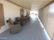 Covered patio with seating area and shade at 106 S 72Nd Way, Mesa, AZ 85208