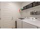 Laundry room with washer, dryer, and shelving at 12246 E Pivot Peak E --, Gold Canyon, AZ 85118