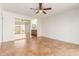 Bright bedroom with mirrored closet doors and access to the bathroom at 14413 N 91St St, Scottsdale, AZ 85260