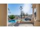 Relaxing pool and spa area with mountain backdrop, accessible from the patio at 14845 S 31St Way, Phoenix, AZ 85048