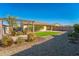 Backyard with pergola, artificial turf, and gravel at 1537 E Caballero Dr, Casa Grande, AZ 85122