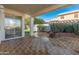 Spacious covered patio with brick flooring at 16000 W Sherman St, Goodyear, AZ 85338