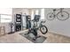 Home gym with Peloton bike and other fitness equipment at 21632 W Hillcrest Blvd, Buckeye, AZ 85396