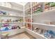 Well-organized pantry with ample shelving for food storage at 21632 W Hillcrest Blvd, Buckeye, AZ 85396