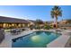 Relaxing pool and spa area with comfortable seating and a beautiful view at 23861 N 74Th Pl, Scottsdale, AZ 85255