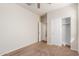 Bedroom with closet and door to hallway at 2455 E Alida Trl, Casa Grande, AZ 85194