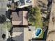 Aerial view showing house, pool, and desert landscaping at 2509 W Straight Arrow Ln, Phoenix, AZ 85085