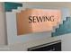 Sewing room sign at Golden Vista Resort at 288 Diamond Dr, Apache Junction, AZ 85119