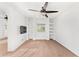 Bedroom with built-in shelving, ceiling fan, and carpet at 3935 E Rough Rider Rd # 1235, Phoenix, AZ 85050