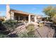 Spacious backyard patio with seating and grill at 41019 N Congressional Dr, Anthem, AZ 85086