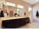 Elegant bathroom with double vanity, large shower, and plenty of storage at 41019 N Congressional Dr, Anthem, AZ 85086