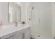 Modern bathroom with gray vanity and glass shower at 4444 N 25Th St # 1, Phoenix, AZ 85016