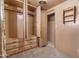 Spacious bedroom closet with built-in drawers and hanging rods at 530 S Alma School Rd # 75, Mesa, AZ 85210