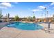 Inviting community pool with ample seating at 530 S Alma School Rd # 75, Mesa, AZ 85210