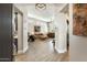 Bright and spacious entryway with a view into the living room at 6963 E Bramble Berry Ln, Scottsdale, AZ 85266