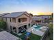 Luxury home with pool, expansive backyard, and sunset views at 904 E Hampton Ln, Gilbert, AZ 85295