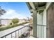 View of the parking area from the outdoor balcony with iron railings at 2315 W Union Hills Dr # 115, Phoenix, AZ 85027