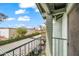 Private balcony overlooking parking lot and neighborhood at 2315 W Union Hills Dr # 115, Phoenix, AZ 85027