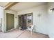 Small patio with seating area outside the back door at 2315 W Union Hills Dr # 115, Phoenix, AZ 85027
