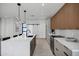 Modern kitchen with stainless steel appliances and island at 2336 N 28Th Pl, Phoenix, AZ 85008