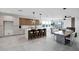 Open concept kitchen with island and modern appliances at 2336 N 28Th Pl, Phoenix, AZ 85008