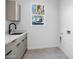 Laundry room with sink and modern cabinets at 2336 N 28Th Pl, Phoenix, AZ 85008