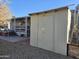 Grey storage shed next to mobile home at 2650 W Union Hills Dr # 33, Phoenix, AZ 85027