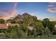 Aerial view showcasing mountain views and surrounding landscape at 3282 E Palo Verde Dr, Paradise Valley, AZ 85253
