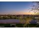 Scenic backyard view with city skyline and sunset at 3282 E Palo Verde Dr, Paradise Valley, AZ 85253