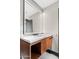 Bathroom with a floating vanity and illuminated mirror at 3282 E Palo Verde Dr, Paradise Valley, AZ 85253