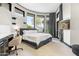 Modern bedroom with large windows and ensuite at 3282 E Palo Verde Dr, Paradise Valley, AZ 85253