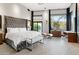 Spacious main bedroom with large windows, sitting area, and luxurious bed at 3282 E Palo Verde Dr, Paradise Valley, AZ 85253
