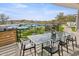 Outdoor dining area with glass table and chairs at 3282 E Palo Verde Dr, Paradise Valley, AZ 85253