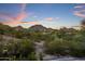 Stunning sunset view over the mountains at 3282 E Palo Verde Dr, Paradise Valley, AZ 85253