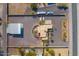 High-angle view of a home with a metal shed and RV parking at 37415 N 24Th St, Phoenix, AZ 85086