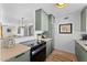 Eat-in kitchen features stainless steel appliances and light wood countertops at 4600 N 68Th St # 370, Scottsdale, AZ 85251