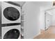 Stackable washer and dryer in dedicated laundry closet at 4600 N 68Th St # 370, Scottsdale, AZ 85251